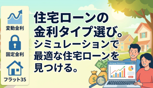住宅ローンの金利タイプ選び。シミュレーションで最適な住宅ローンを見つける。