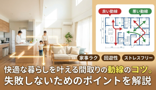 快適な暮らしを叶える間取りの動線のコツ。失敗しないためのポイントを解説