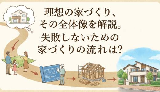 理想の家づくり、その全体像を解説。失敗しないための家づくりの流れとは？