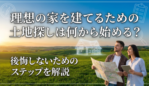 理想の家を建てるための土地探しは何から始める？後悔しないためのステップを解説
