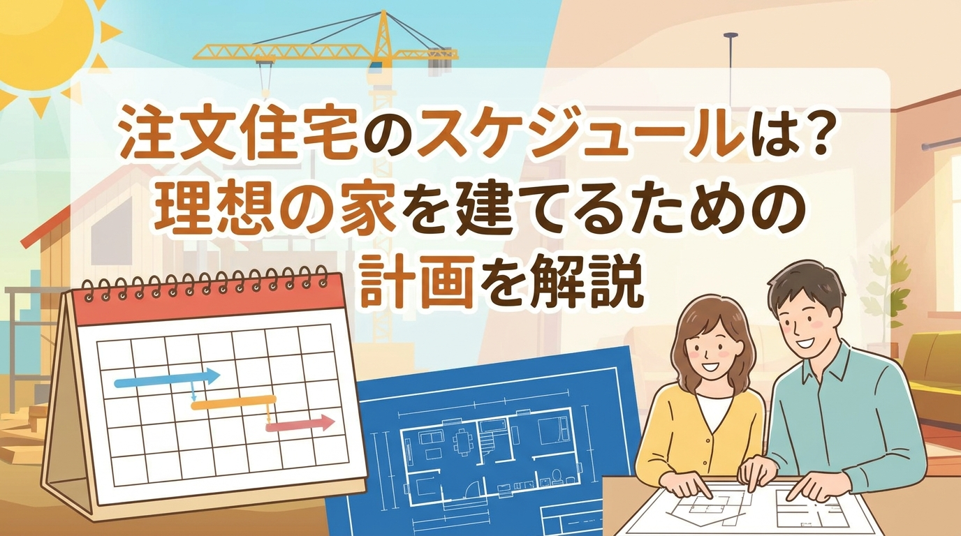 注文住宅のスケジュールは？理想の家を建てるための計画を解説