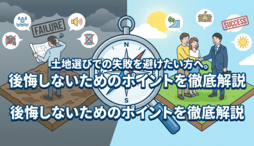 土地選びでの失敗を避けたい方へ。後悔しないためのポイントを徹底解説