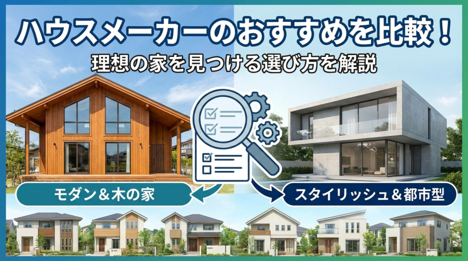 ハウスメーカーのおすすめを比較！理想の家を見つける選び方を解説