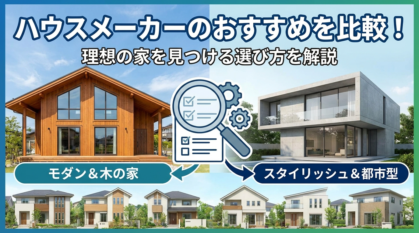 ハウスメーカーのおすすめを比較！理想の家を見つける選び方を解説