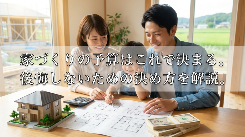 家づくりの予算はこれで決まる。後悔しないための決め方を解説。