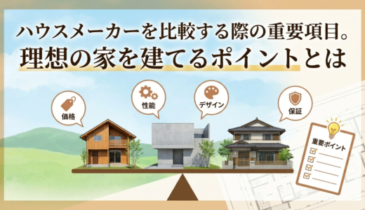ハウスメーカーを比較する際の重要項目。理想の家を建てるポイントとは
