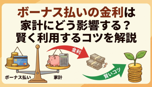 ボーナス払いの金利は家計にどう影響する？賢く利用するコツを解説
