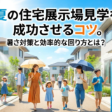 夏の住宅展示場見学を成功させるコツ。暑さ対策と効率的な回り方とは？