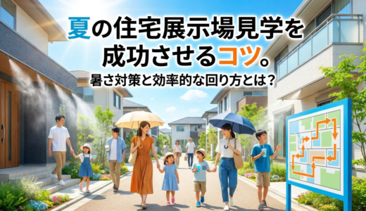 夏の住宅展示場見学を成功させるコツ。暑さ対策と効率的な回り方とは？