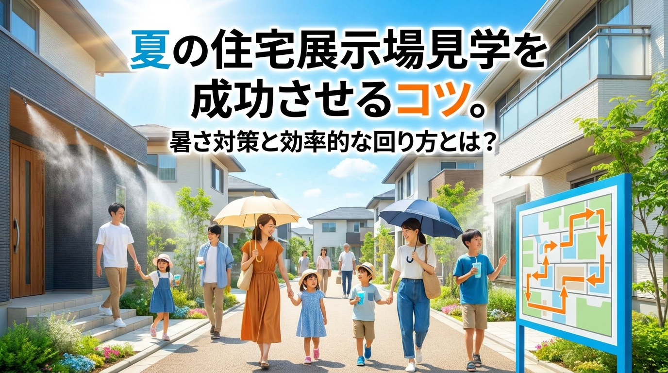 夏の住宅展示場見学を成功させるコツ。暑さ対策と効率的な回り方とは？
