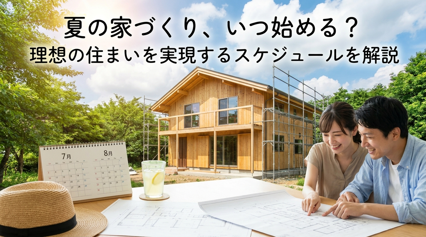 夏の家づくり、いつ始める？理想の住まいを実現するスケジュールを解説