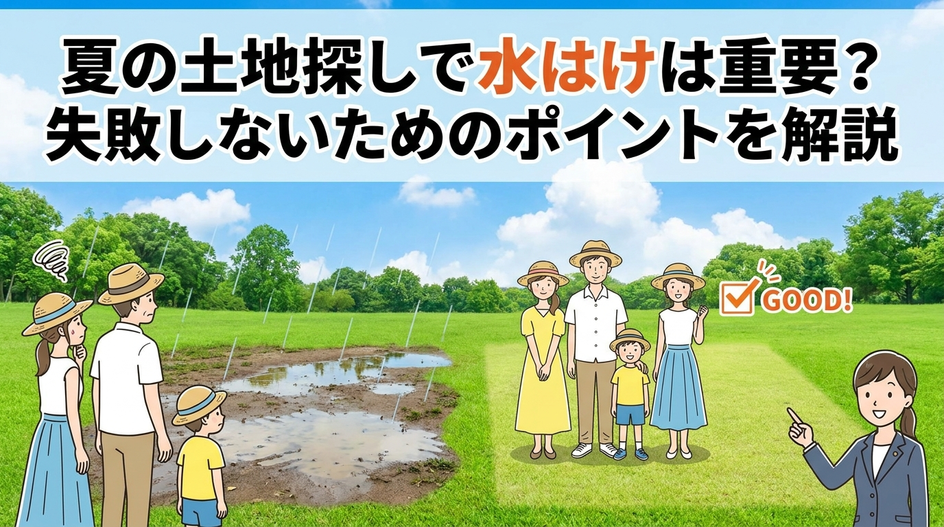 夏の土地探しで水はけは重要？失敗しないためのポイントを解説