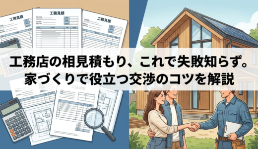 工務店の相見積もり、これで失敗知らず。家づくりで役立つ交渉のコツを解説