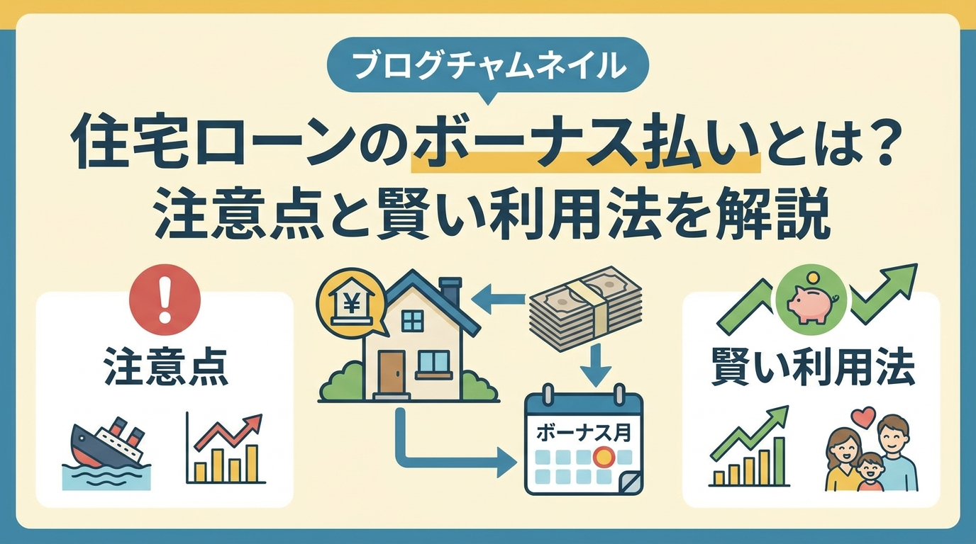 住宅ローンのボーナス払いとは？注意点と賢い利用法を解説