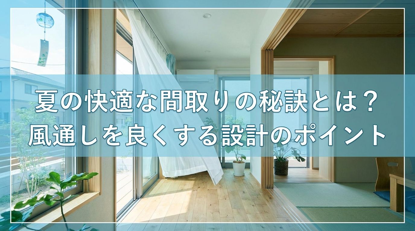 夏の快適な間取りの秘訣とは？風通しを良くする設計のポイント