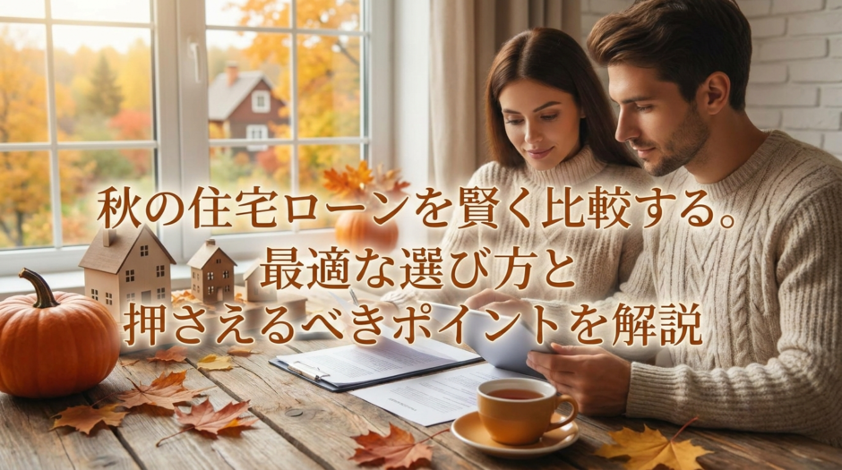 秋の住宅ローンを賢く比較する。最適な選び方と押さえるべきポイントを解説