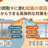 秋冬の間取りに潜む結露の原因とは？今日からできる具体的な対策を解説